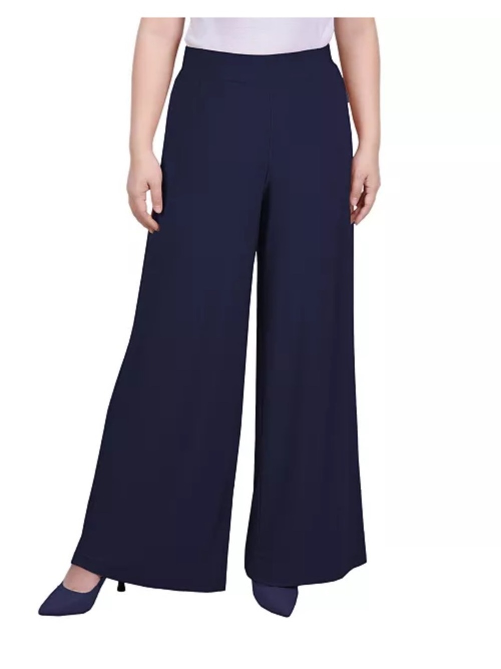 NY Collection
3XLP Mid Rise Pull On Wide-Leg Palazzo Pant